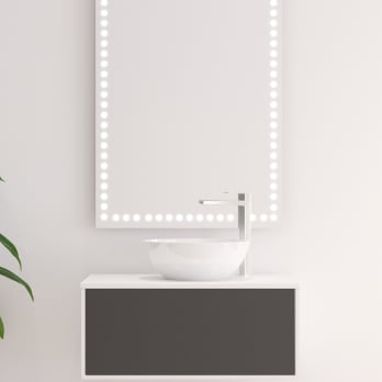 Espejo de baño con luz LED Cinty Bruntec