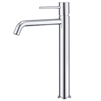 Grifo monomando para lavabo con caño rectangular de 15 cm