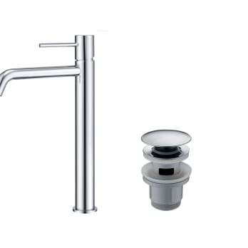 Grifo de lavabo caño alto Monza Imex + Válvula click-clack de Imex