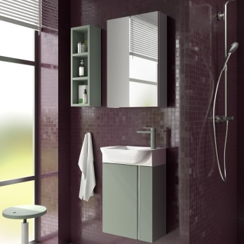Conjunto mueble de baño fondo reducido 22 cm Versa Coycama