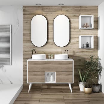 Mueble de baño con encimera de madera Vintass Campoaras