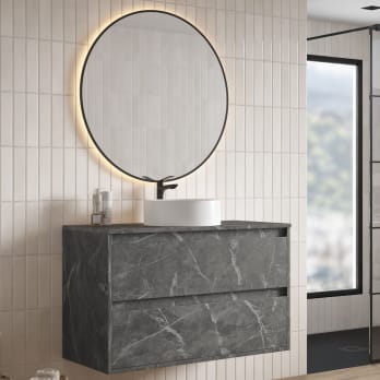 Mueble de baño con encimera melamina Artemisa de Bruntec