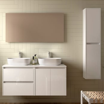 Mueble de baño con encimera de madera Noja Salgar