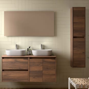 Mueble de baño con encimera de madera Noja Salgar