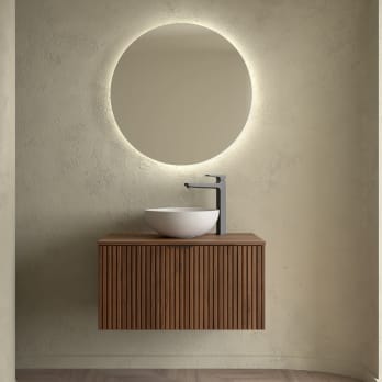 Mueble de baño con encimera de madera Biba Salgar