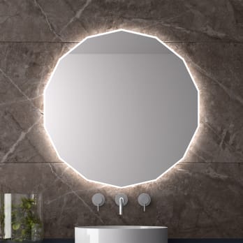 Espejo de baño con luz LED Nassau Eurobath
