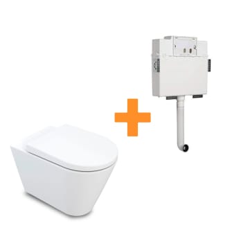 Pack inodoro + cisterna empotrada Urb.y Plus Unisan Sanindusa