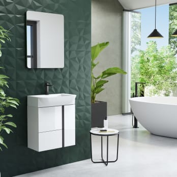 Conjunto mueble de baño fondo reducido 28 cm Versa Coycama