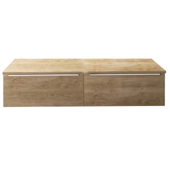 Cajonera en madera de baño blanca cm 25 x 25 x 60 h 3 cajones