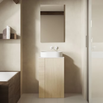 Mueble de baño con encimera solid surface Bassi Royo
