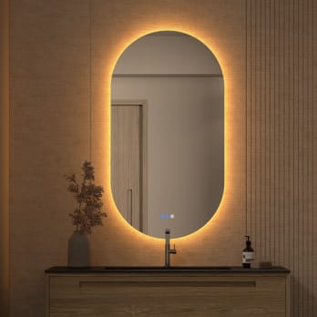 Espejo de baño con luz LED Denia Bruntec