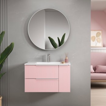 Cajonera Rosa Para Baño