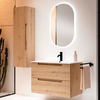 Conjunto mueble de baño Kyoto japandi Viso