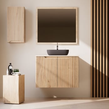 Mueble de baño de madera maciza Alpes 14 Bruntec