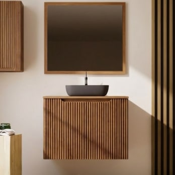 Mueble de baño de madera maciza Alpes 14 Bruntec