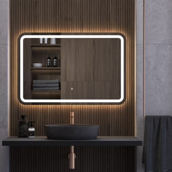 Espejo de baño con luz LED Sicilia Eurobath
