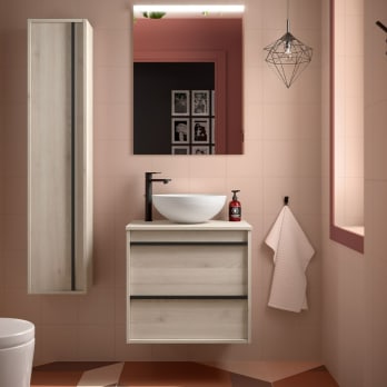 Mueble de baño con encimera de madera Attila Salgar
