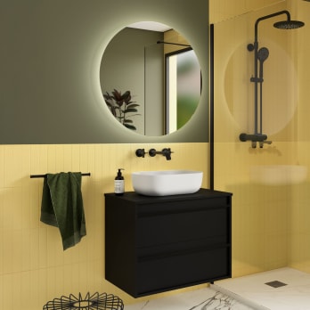 Mueble de baño con encimera de madera Attila Salgar