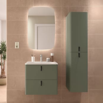 Conjunto mueble de baño con lavabo de ceramica Uniiq Salgar