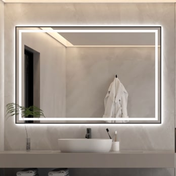 Espejo de baño con luz LED Rua Bruntec