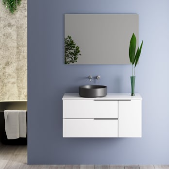 Mueble de baño con encimera de Solid Surface Coban Bruntec