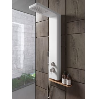 Columna de Ducha SHOWER DESIGN con Hidromasaje Termostática Josta (Dorado -  Metal - 45x20x150 cm)