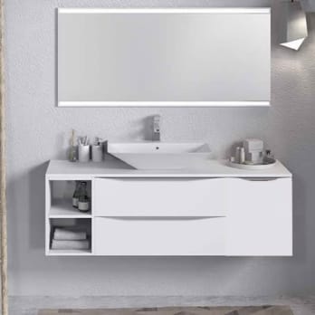 Mueble de baño con encimera de madera Landes Coycama