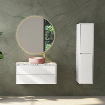 Mueble de baño con encimera de piedra Boston Bruntec