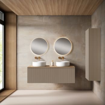 Mueble de baño con encimera MDF Hidrófuga Bari Visobath