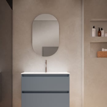 Mueble de baño fondo reducido 39.5 cm Box Viso Bath