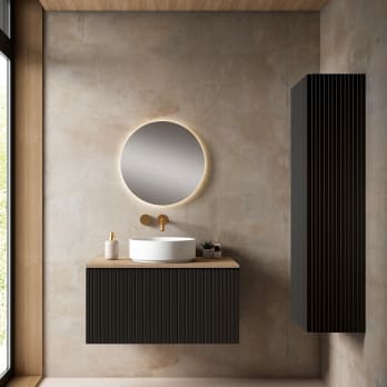 Mueble de baño con encimera MDF Hidrófuga Bari Visobath