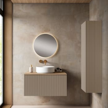 Mueble de baño con encimera MDF Hidrófuga Bari Visobath