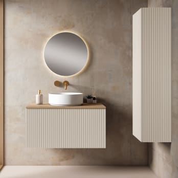 Mueble de baño con encimera MDF Hidrófuga Bari Visobath