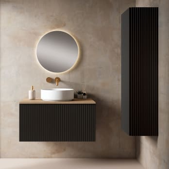 Mueble de baño con encimera MDF Hidrófuga Bari Visobath