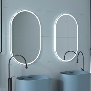 Espejo de baño con luz LED Luzón Eurobath