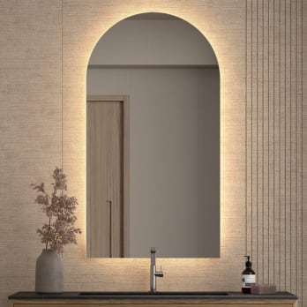 Espejo arco con luz LED Lama Bruntec