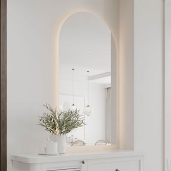 Espejo arco con luz LED Lama Bruntec