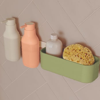 Set modular para ducha con dosificador y guía a pared Alife de Cosmic