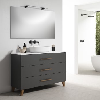 Mueble de baño con encimera de resina Gaia Bruntec