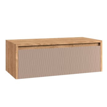 Mueble de baño Lambda con encimera de madera Coycama