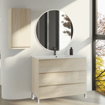 Mueble de baño fondo reducido 37.8 cm Vilma Bruntec