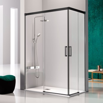 Mampara de ducha angular Glasé  (GS607+GS607) Kassandra
