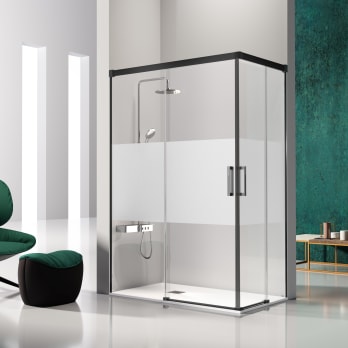 Mampara de ducha angular Glasé  (GS607+GS607) Kassandra