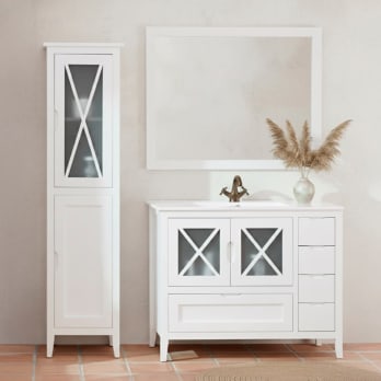 Conjunto mueble de baño rústico Kai Bruntec