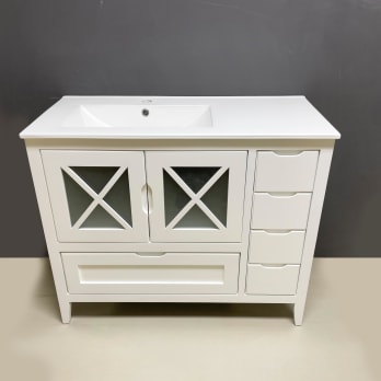 Conjunto mueble de baño rústico Kai Bruntec