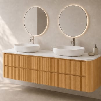 Mueble de baño con encimera Solid Surface Duna Bruntec