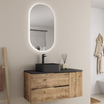 Mueble de baño con encimera de microtec Coban Bruntec