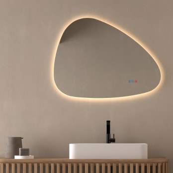 Espejo de baño con luz LED Trion Bruntec