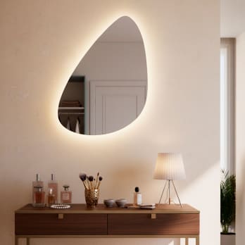 Espejo de baño con luz LED Trion Bruntec