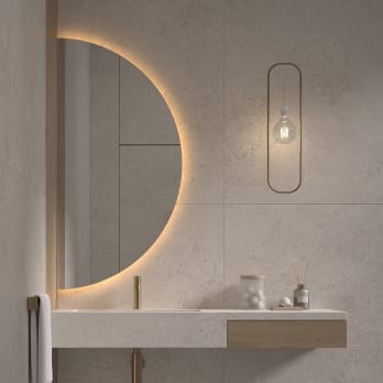 Espejo media luna con luz LED Bonaire 2 de Eurobath
